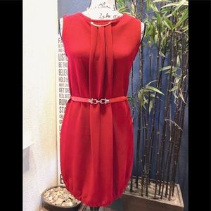 Red Sleeveless Dress